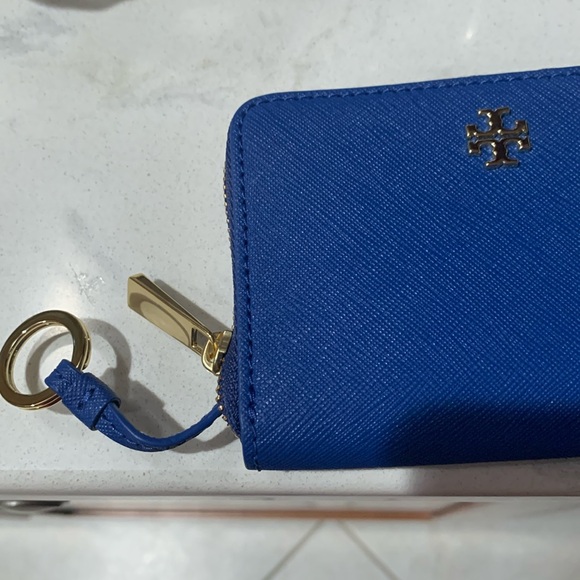 Tory Burch Emerson Zip Key/Coin Case. Regal Blue. NWT - Picture 11 of 11